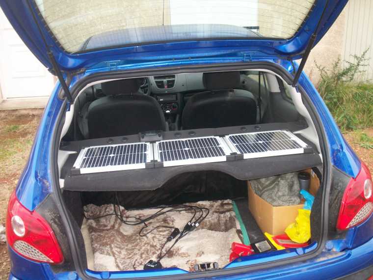 Charger une batterie de voiture panneau solaire